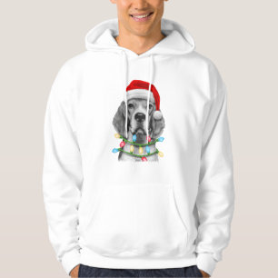 Beagle Santa Christmas Tree Lights Xmas Boys Men D Hoodie