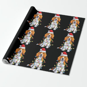 Beagle Santa Christmas Tree Lights Xmas Gifts Boys Wrapping Paper