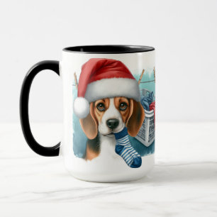Beagle Santa ‘Define Good’ Christmas Coffee Mug