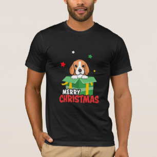 Beagle Santa Dog Lovers Merry Christmas Xmas T-Shirt