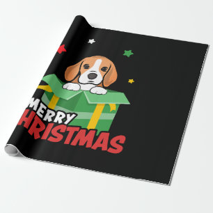 Beagle Santa Dog Lovers Merry Christmas Xmas Wrapping Paper