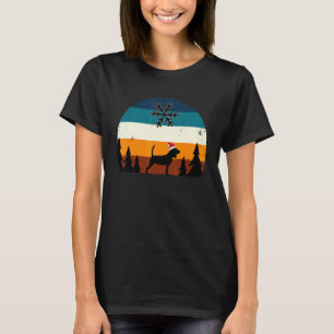 Beagle Santa Hat Retro Christmas For Beagle Dog Ow T-Shirt