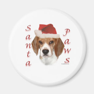 Beagle Santa Paws Magnet