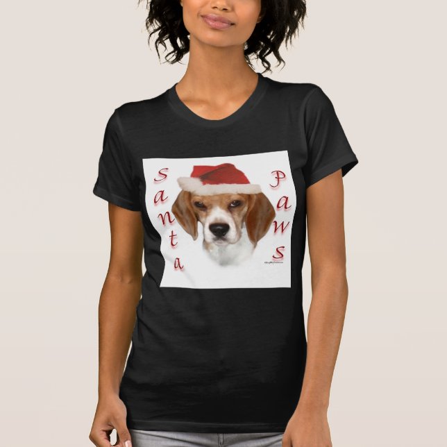Beagle Santa Paws T-Shirt (Front)