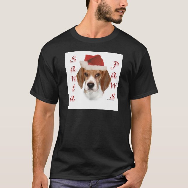 Beagle Santa Paws T-Shirt (Front)