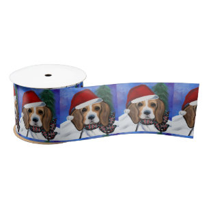Beagle      satin ribbon