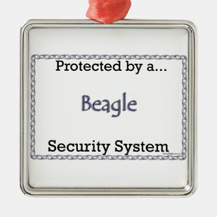 Beagle Security System Metal Ornament
