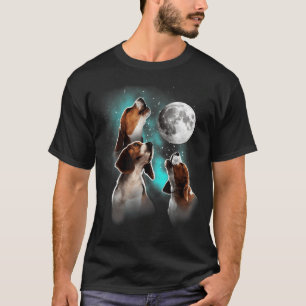 Beagle Shirt, Beagle Howling At The Moon, Beagle L T-Shirt