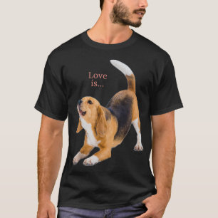Beagle Shirt Beagles Tee Love Is Dog Mom Dad Puppy