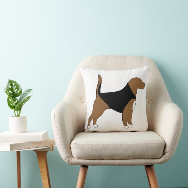 Beagle Silhouette Cushion (Chair)