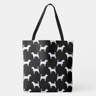 Beagle Silhouettes Pattern Tote Bag
