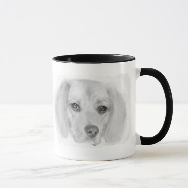 Beagle Sketch Mug (Right)