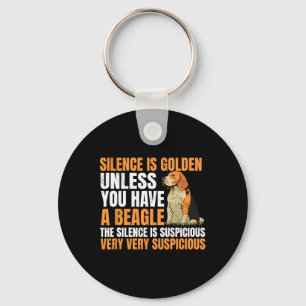 Beagle Small Scent Dog Hunting Pet Breeder Silence Key Ring