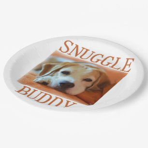 beagle snuggle buddy paper plate