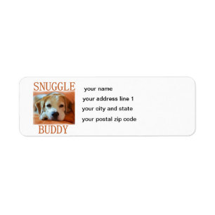 beagle snuggle buddy return address label