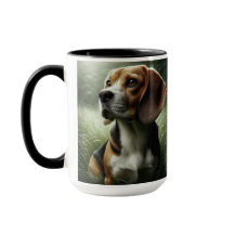 Beagle Splatter Coffee Mug Cup