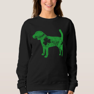 Beagle St Patrick s Day Boys Kids Girls Dog Shamr Sweatshirt