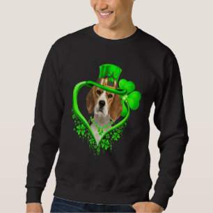 Beagle St Patricks Day Irish Shamrock Dog Loves Sweatshirt