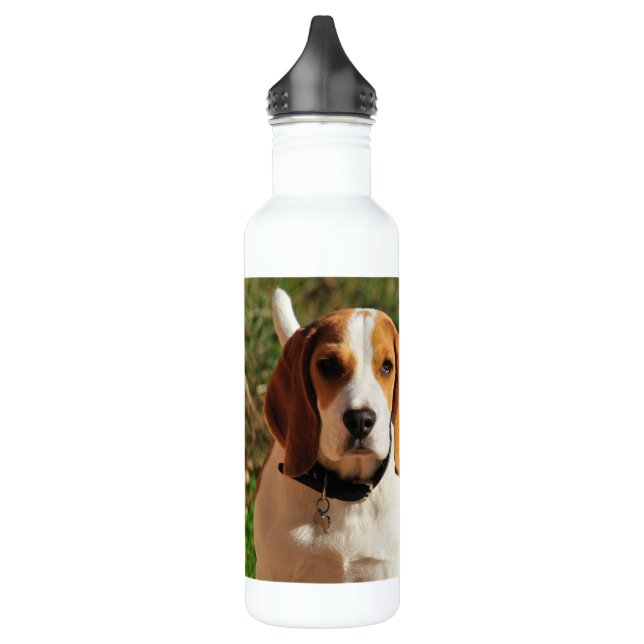 Beagle Stainless Steel Water Bottle (Left)