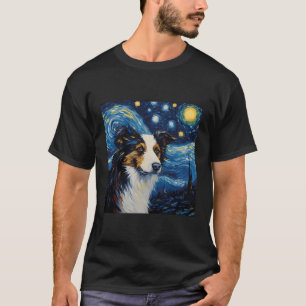 Beagle Starry Night For Dog Mum Dog Dad T-Shirt
