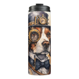 Beagle Steampunk Dog Thermal Tumbler