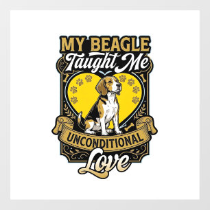 Beagle Taught Me Unconditional Love Dog Heart Paws