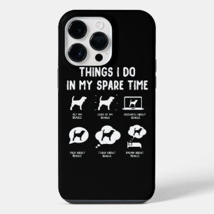 Beagle Things Do Spare Time/ Funny Beagle iPhone 14 Pro Max Case
