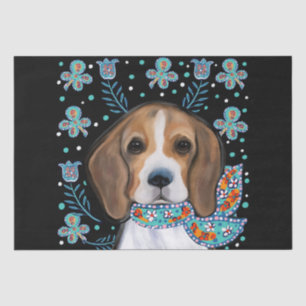 Beagle tissue paper