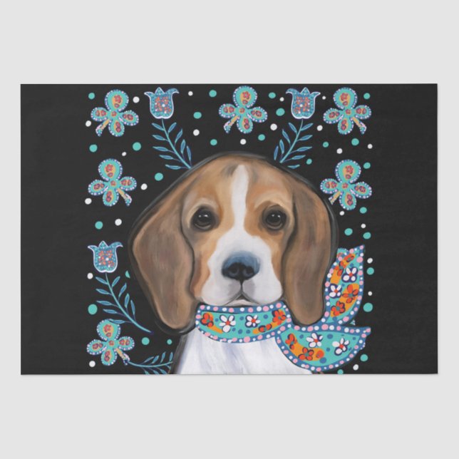 Beagle        tissue paper (Front)
