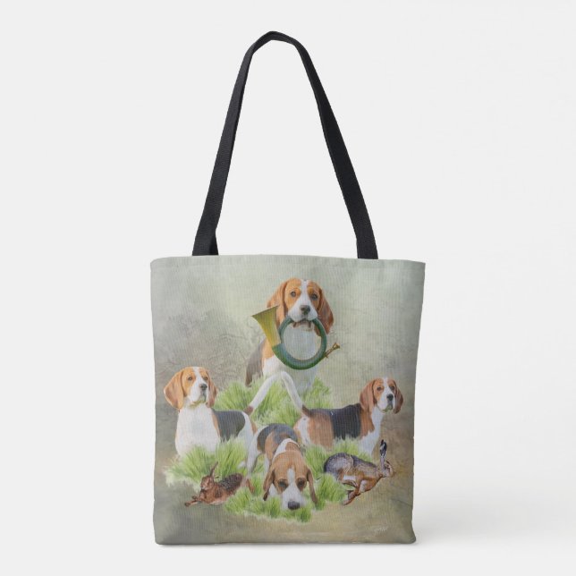 Beagle   tote bag (Back)