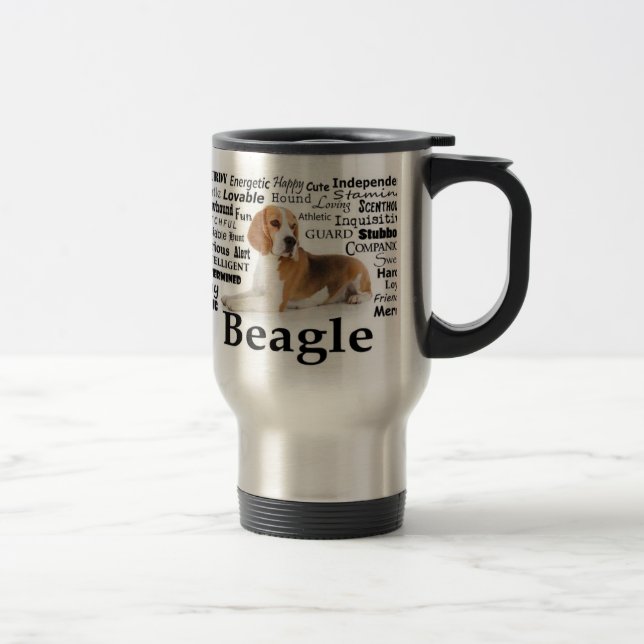 Beagle Traits Travel Mug (Right)