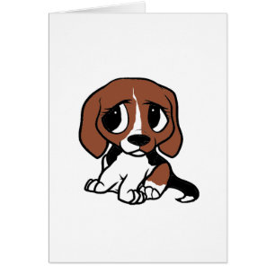 beagle tri puppy cartoon