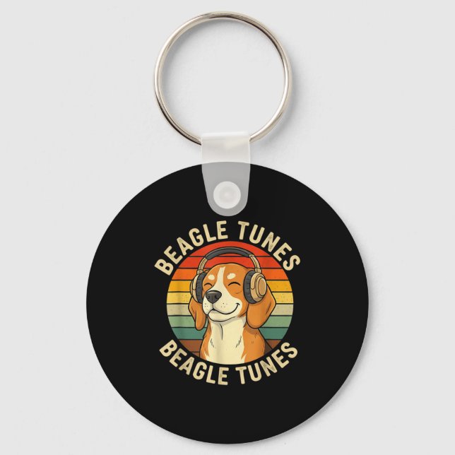 Beagle tunes beagle tunes  key ring (Front)