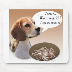 Beagle Turkey Mouse Pad