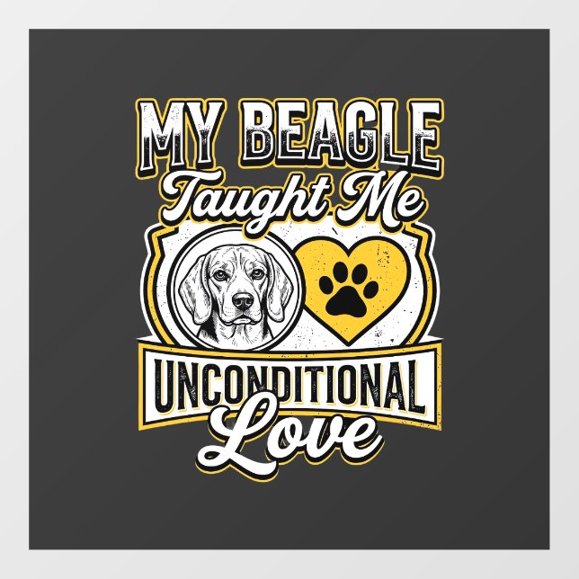 Beagle Unconditional Love Dog Owner (Sheet)