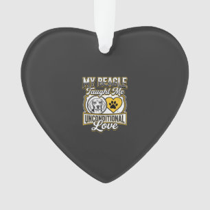 Beagle Unconditional Love Dog Owner Ornament