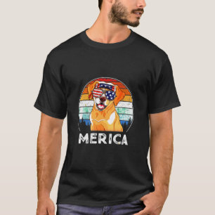 Beagle Usa American Flag T-Shirt