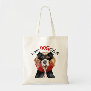 Beagle Vampire Dog Trick or Treat Halloween Tote Bag