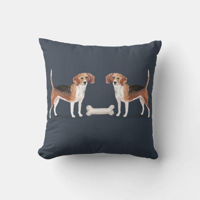 Beagle Vs Beagle Cushion (Front)