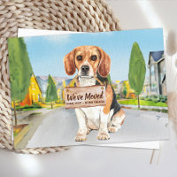 Beagle We've Moved New Address Cute Dog Moving