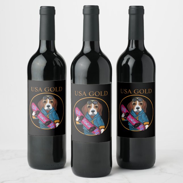  BEAGLE WINE LABEL (Bottles)