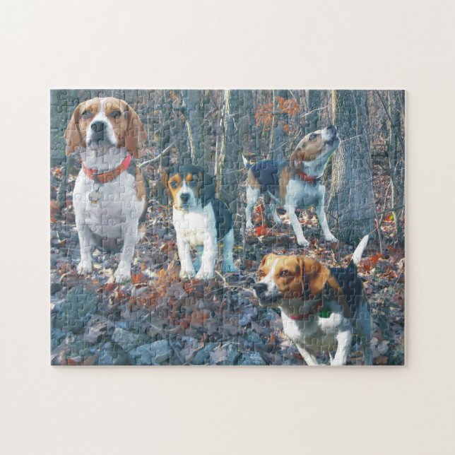 Beagle Woodland Puzzle (Horizontal)