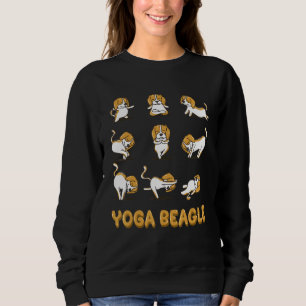 Beagle Yoga Beagle Yoga Pose Meditation Sweatshirt