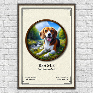 Beagle Zoology Series Poster