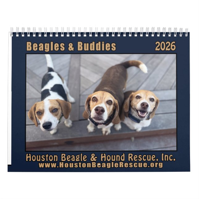 Beagles and Buddies 2026 Calendar (Cover)