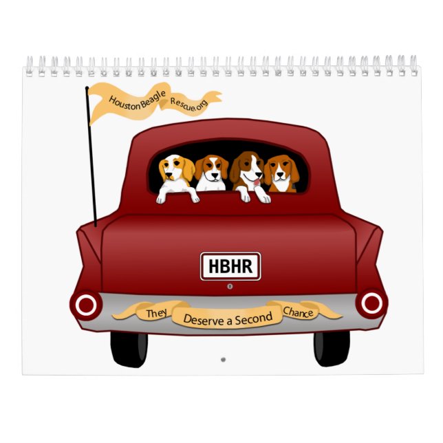 Beagles and Buddies 2026 Calendar (Back)