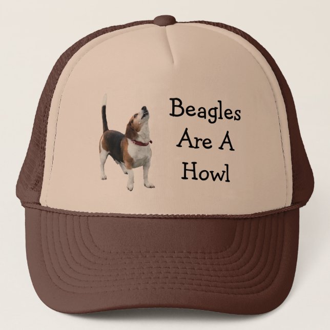 Beagles Are A Howl Funny Dog Hat (Front)