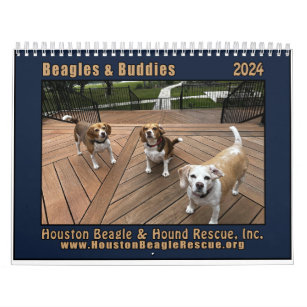 Beagles & Buddies 2024 Wall Calendar