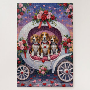 Beagles Dog Valentine's Day  Jigsaw Puzzle