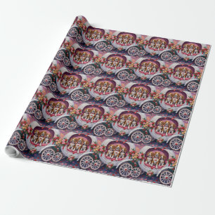 Beagles Dog Valentine's Day Wrapping Paper